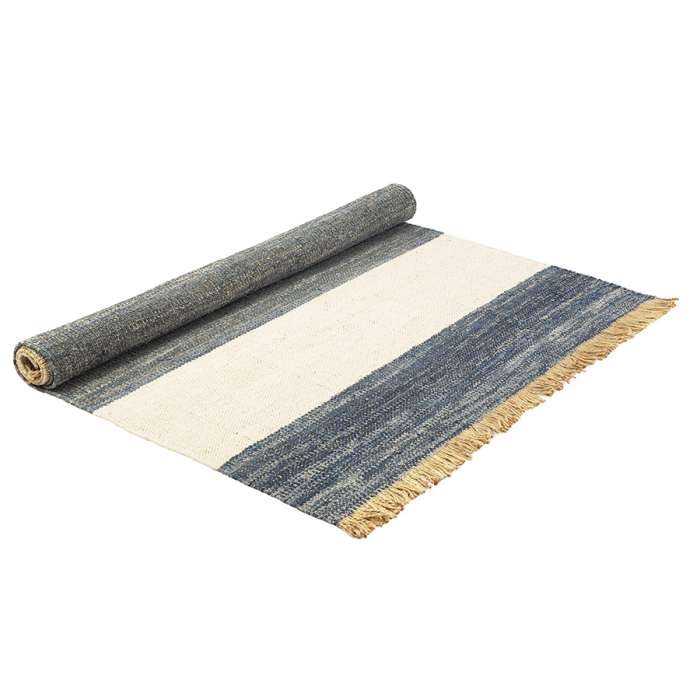 Ковер из джута, денима и шерсти hyderabad из коллекции ethnic, 160х230см Tkano TK23-DR0024