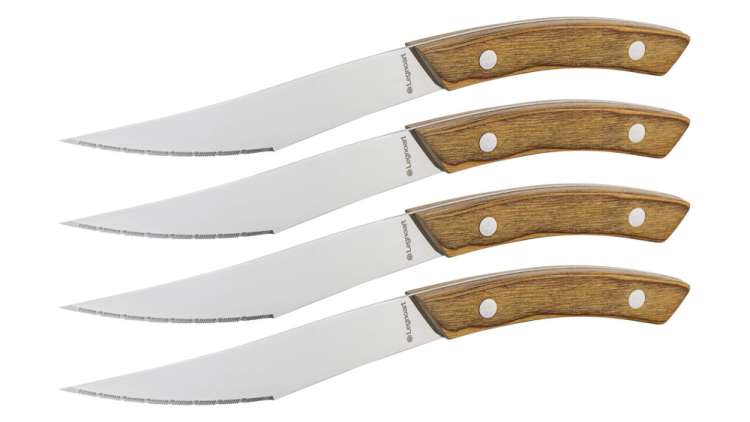 Набор ножей для стейка и пиццы Napoli, 4 шт, ручка из светлого дерева, п/у LEGNOART LGA-PK-10B