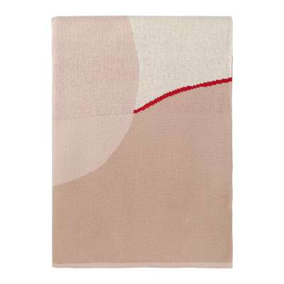 Плед из хлопка с авторским принтом бежевого цвета из коллекции freak fruit, 130х180 см Tkano TK23-TH0007