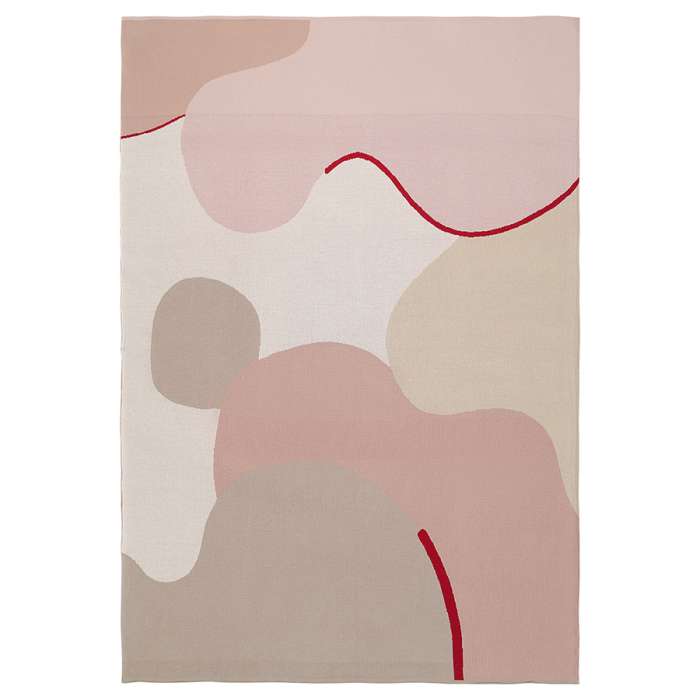 Плед из хлопка с авторским принтом бежевого цвета из коллекции freak fruit, 130х180 см Tkano TK23-TH0007