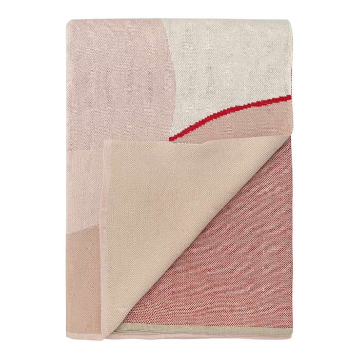 Плед из хлопка с авторским принтом бежевого цвета из коллекции freak fruit, 130х180 см Tkano TK23-TH0007