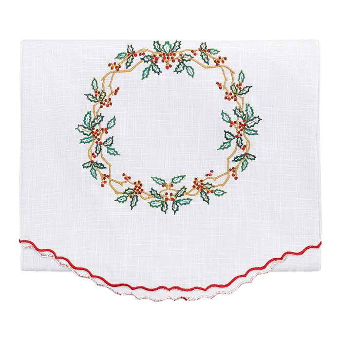 Дорожка на стол Festive wreath из коллекции New Year Essential, 45х150 см Tkano TK24-TR0007