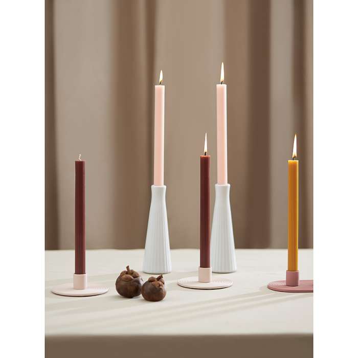 Набор из двух свечей коричневого цвета из коллекции edge, 24,5 см Tkano TK24-CND0014