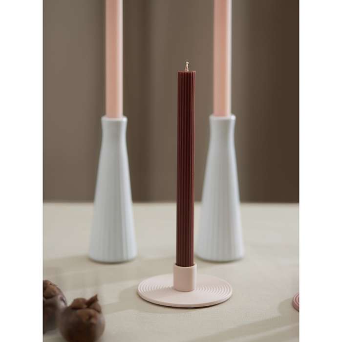 Набор из двух свечей коричневого цвета из коллекции edge, 24,5 см Tkano TK24-CND0014