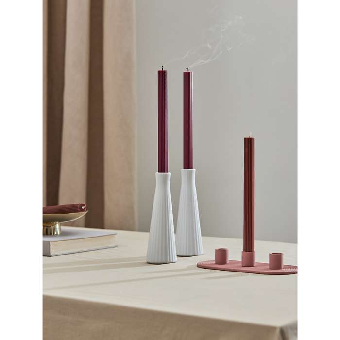 Набор из двух свечей коричневого цвета из коллекции edge, 24,5 см Tkano TK24-CND0014