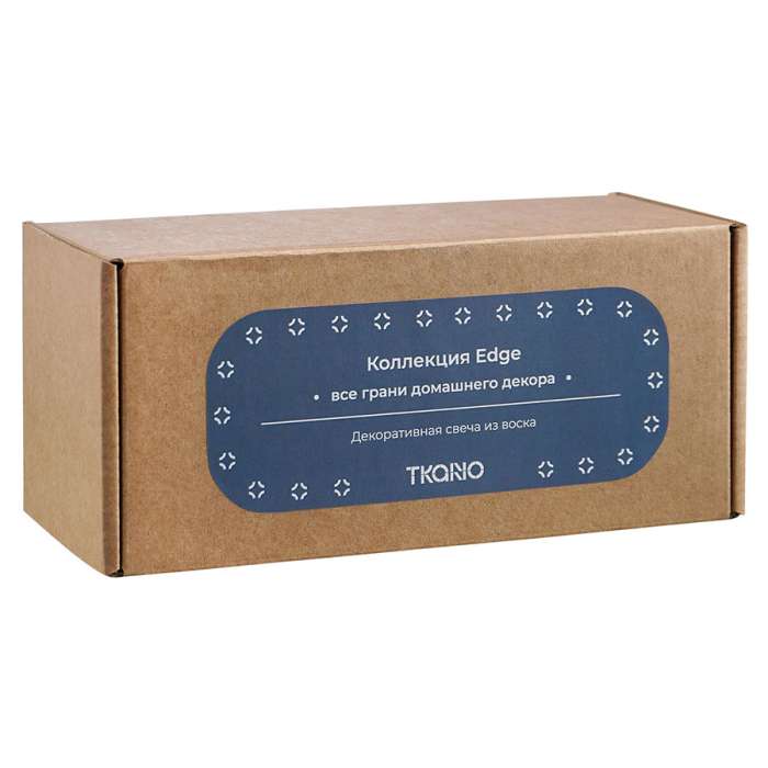 Свеча декоративная синего цвета из коллекции edge, 16,5 см Tkano TK22-CND0002