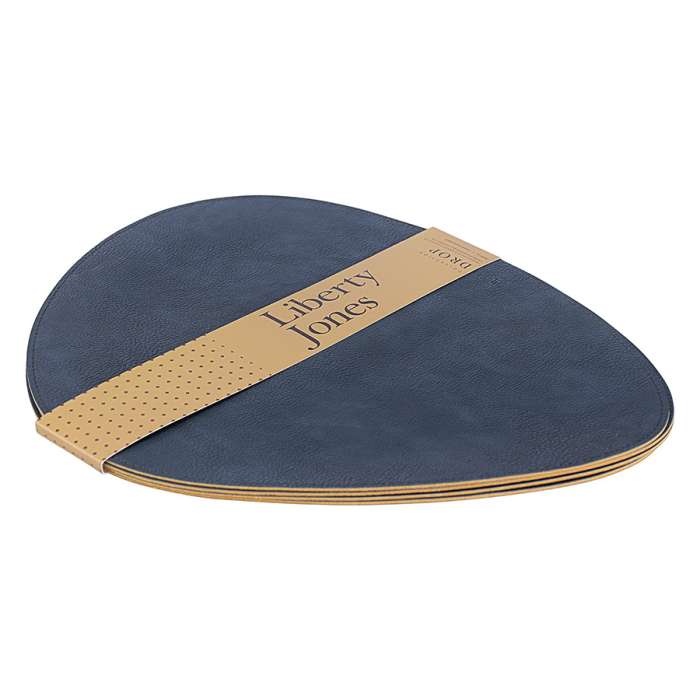 Набор из 4-х двухсторонних сервировочных салфеток drop, 33х41 см, синий/коричневый Liberty Jones LJ0000320