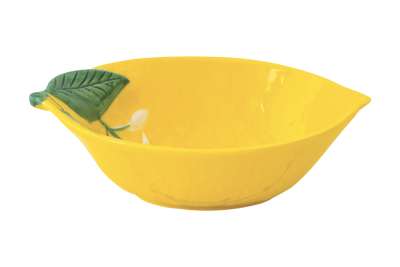 Салатник, 30х22 см, 1,5 л, фарфор P, овальный, желтый, Лимон, Fleurs et Citrons EASY LIFE EL-R3032/FCIT