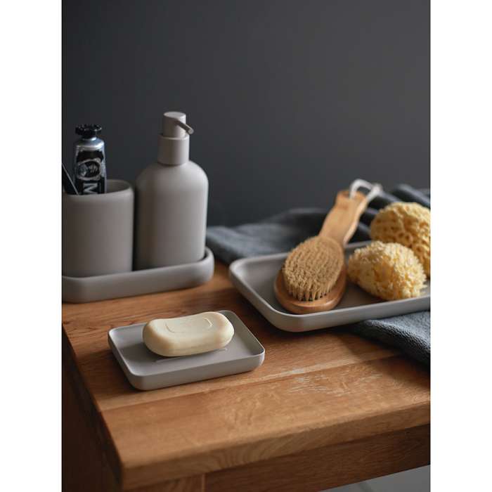 Стакан для зубных щеток slim, светло-серый Bergenson Bjorn Bath BB0000953