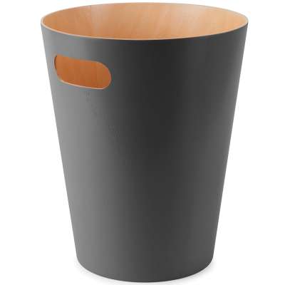 Корзина для мусора woodrow, 7,5 л, темно-серая UMBRA 082780-618