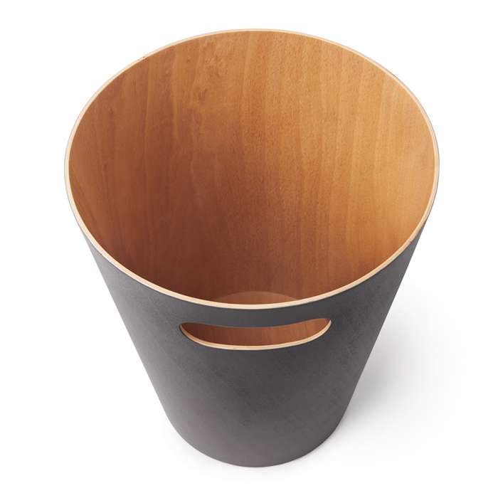 Корзина для мусора woodrow, 7,5 л, темно-серая UMBRA 082780-618