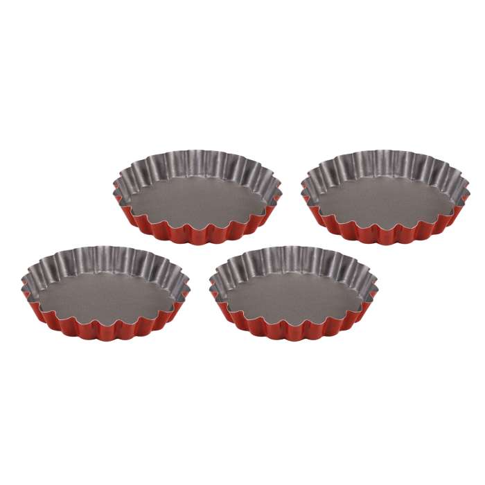 Формы для выпекания тарталеток красные 4шт. Guardini Guardini 51204HV