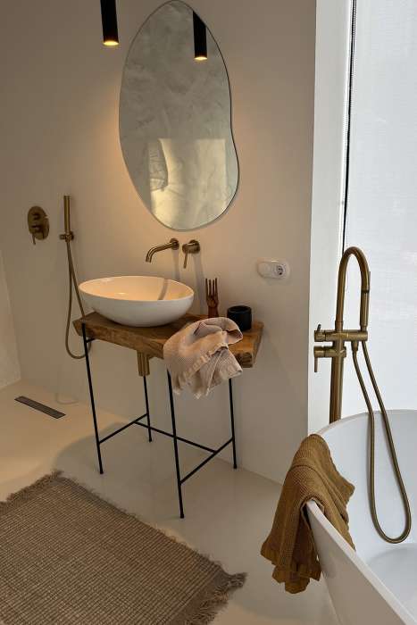 Полотенце для рук из умягченной вафли кремового цвета из коллекции essential, 50x90 см Tkano TK25-HT0005