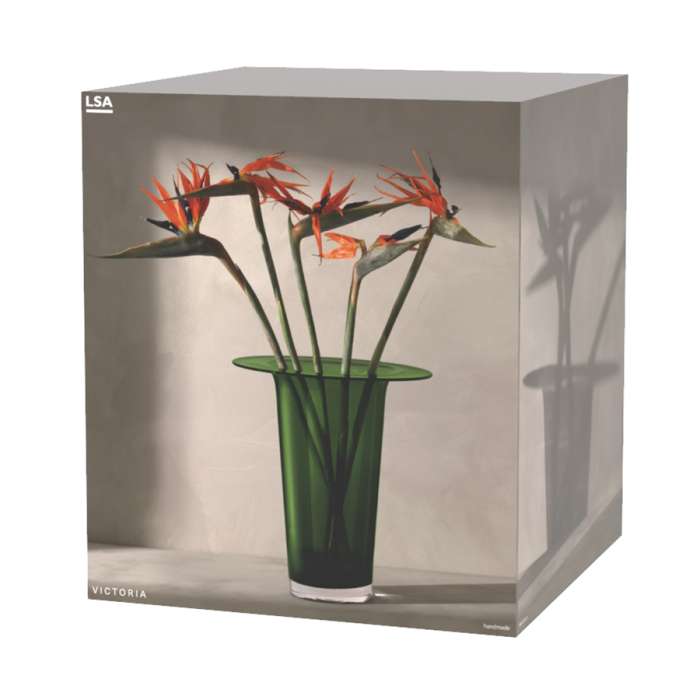 Ваза victoria, 26 см, зеленая LSA International G1770-26-392