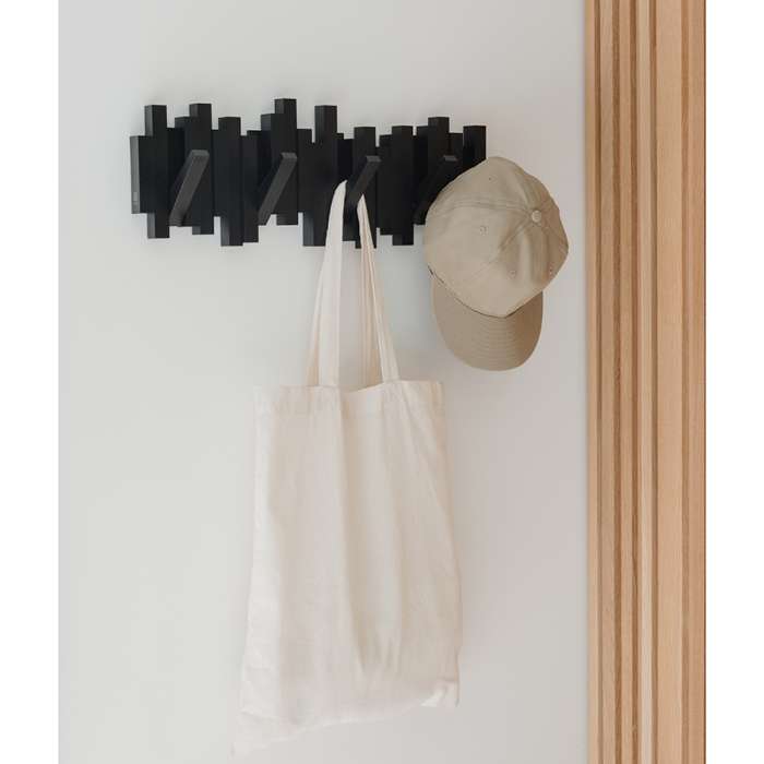 Вешалка настенная sticks, 49,3 см, черная, 5 крючков UMBRA 318211-040