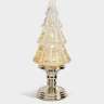 Снежный фонарь, 35 см, с подсветкой, акрил, шампань, Ель с блестками, Event ANNA LAFARG ANLAF-YJJS07236