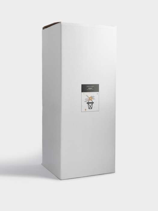 Снежный фонарь, 35 см, с подсветкой, акрил, шампань, Ель с блестками, Event ANNA LAFARG ANLAF-YJJS07236