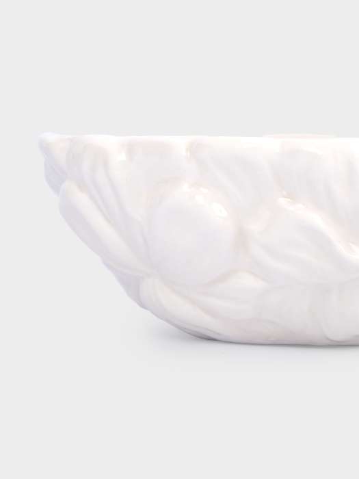 Салатник, 16х6 см, 500 мл, керамика, молочный, Цветы, Blossom ANNA LAFARG ANLAF-FDW-130525-11