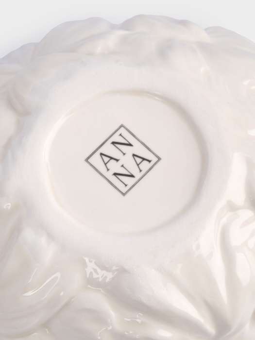 Салатник, 16х6 см, 500 мл, керамика, молочный, Цветы, Blossom ANNA LAFARG ANLAF-FDW-130525-11