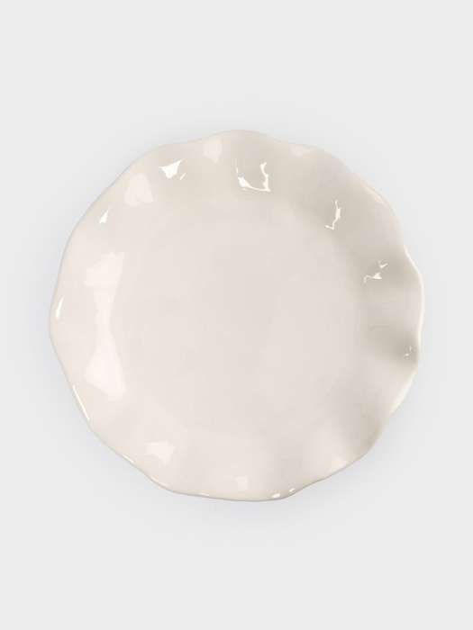 Блюдо на ножке, 19х12 см, керамика, молочно-золотистое, Кролик с бантом, White Rabbit ANNA LAFARG ANLAF-DJIA-010825-1