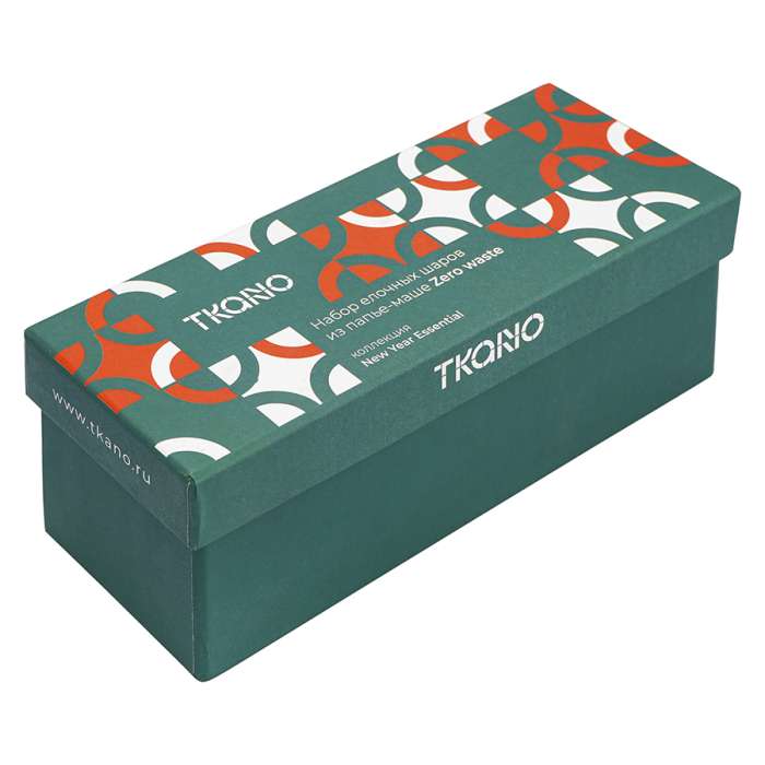 Набор елочных шаров из папье-маше zero waste из коллекции new year essential, 3 шт. Tkano TK23-NY_SET0019
