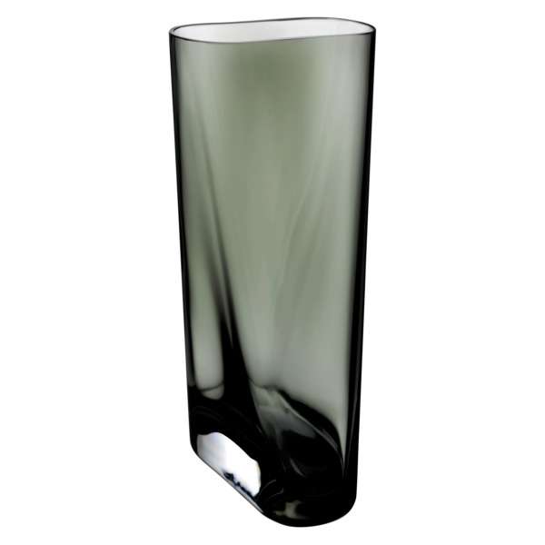 Ваза Nude Glass Инка 35 см, хрусталь, дымчатая