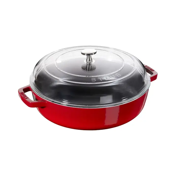 Сотейник со стеклянной крышкой, 24 см, вишневый STAUB 12722406