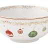 Салатник, 23х10 см, 2,5 л, фарфор P, белый, Новогодние шары, Christmas Eve EASY LIFE EL-R1192/CEVE