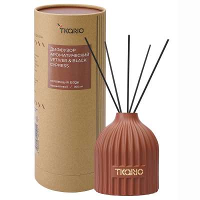 Диффузор ароматический vetiver &amp; black cypress из коллекции edge, 200 мл, терракотовый Tkano TK23-DIF0029
