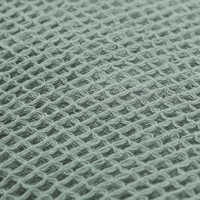 Покрывало вафельное из хлопка цвета шалфея из коллекции essential, 180х250 см Tkano TK24-BS0003