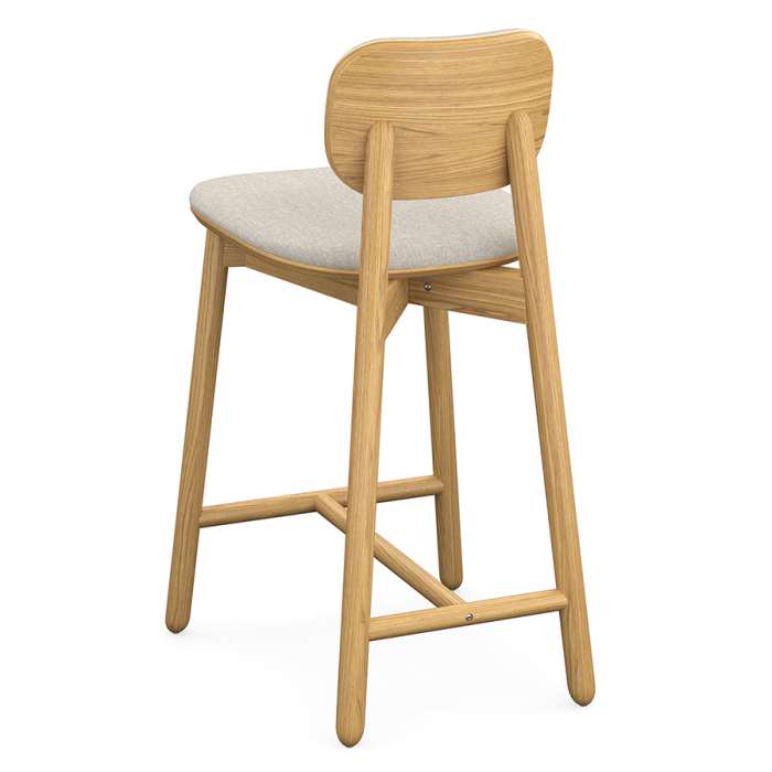 Стул полубарный с обивкой saga, рогожка, бежевый LATITUDE SGBRDBSCHUPHLBSKBG