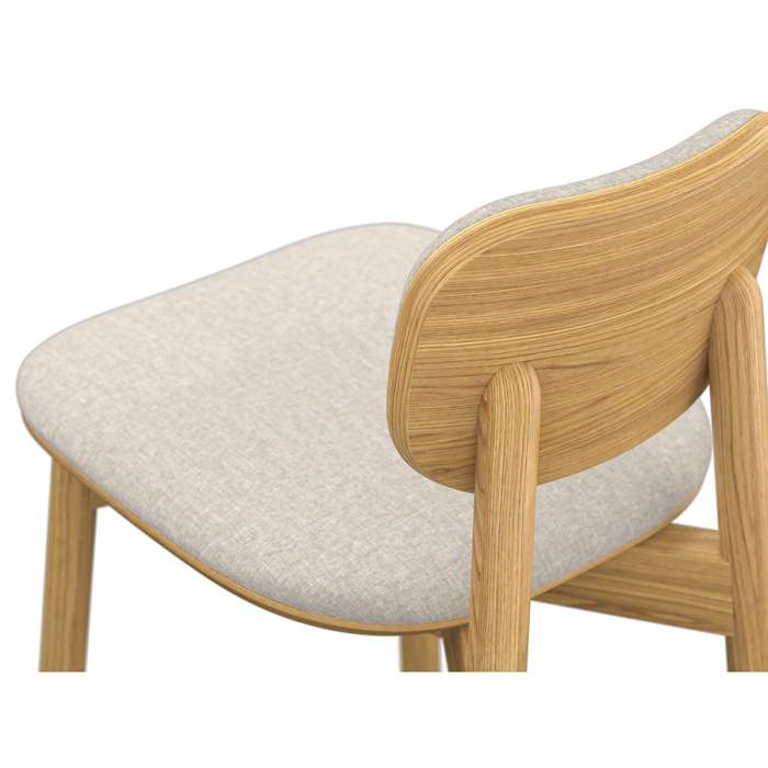 Стул полубарный с обивкой saga, рогожка, бежевый LATITUDE SGBRDBSCHUPHLBSKBG