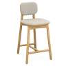 Стул полубарный с обивкой saga, рогожка, бежевый LATITUDE SGBRDBSCHUPHLBSKBG