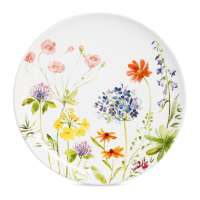 Тарелка закусочная Decor de table Полевые цветы 22 см, керамика, белая