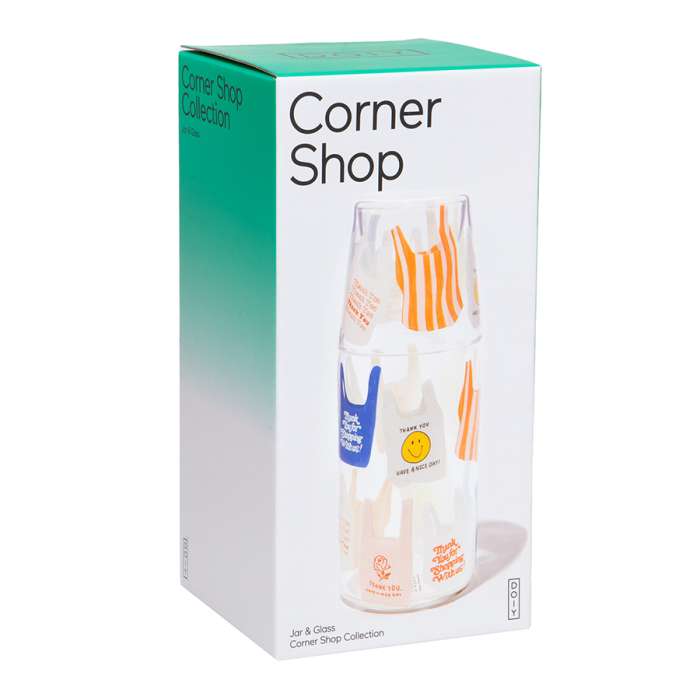 Набор из графина и стакана corner shop, thank you bag DOIY DYJGLCSBA