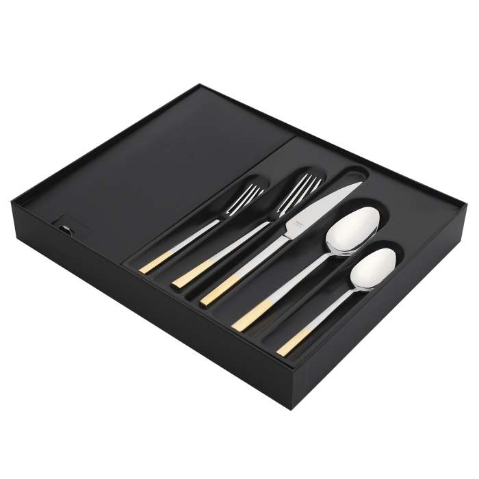Набор столовых приборов MILANO GOLD 30 шт Hisar H55064