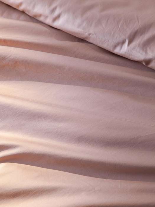 Комплект постельного белья из премиального сатина бежевого цвета из коллекции essential, 200х220 см Tkano TK25-DC0006