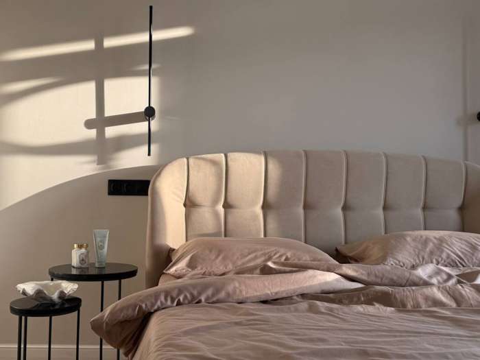 Комплект постельного белья из премиального сатина бежевого цвета из коллекции essential, 200х220 см Tkano TK25-DC0006