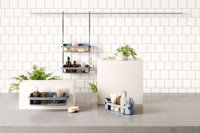 Органайзер для душа flex adhesive угловой, голубой UMBRA 1021299-1050