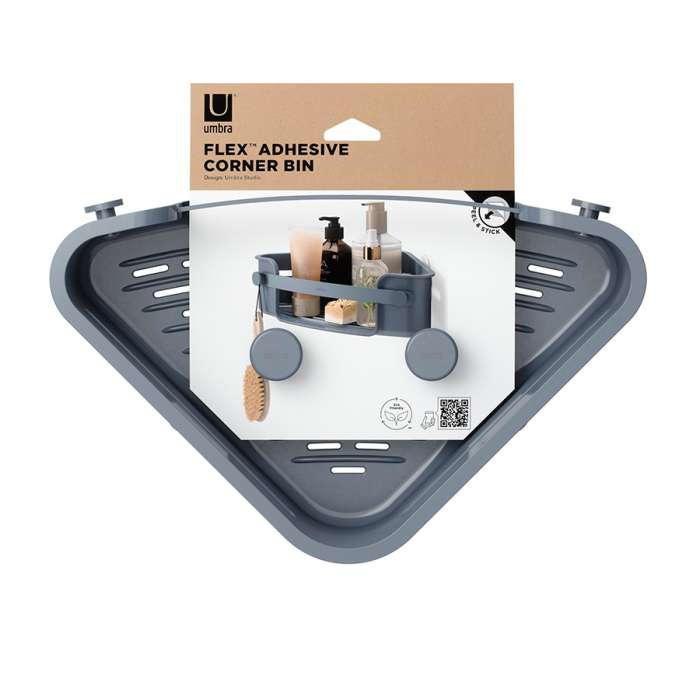 Органайзер для душа flex adhesive угловой, голубой UMBRA 1021299-1050