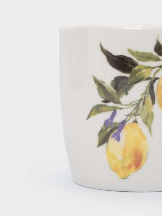 Кружка, 350 мл, фарфор P, белая, Лимоны, Lemon branch ANNA LAFARG ANLAF-CHCM-230525-4