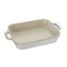 Форма для запекания, прямоугольная 34x24 см, слоновая кость STAUB 40511-887