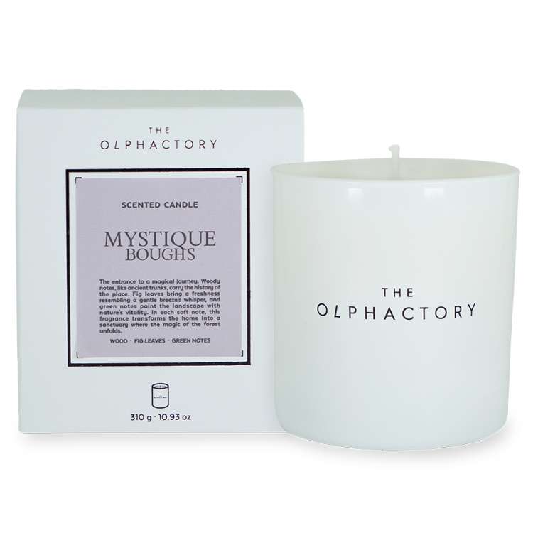 Свеча ароматическая the olphactory, white insignia, mystique boughs, 60 ч Ambientair VV060MYWTO