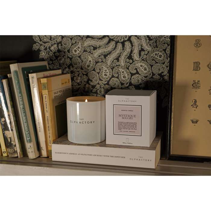 Свеча ароматическая the olphactory, white insignia, mystique boughs, 60 ч Ambientair VV060MYWTO