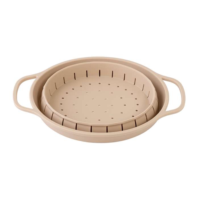 Дуршлаг складной силиконовый smart helper, D25,5 см, карамель Smart Solutions SS0000426