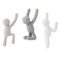 Набор крючков buddy серый, 3 шт. UMBRA 318165-023