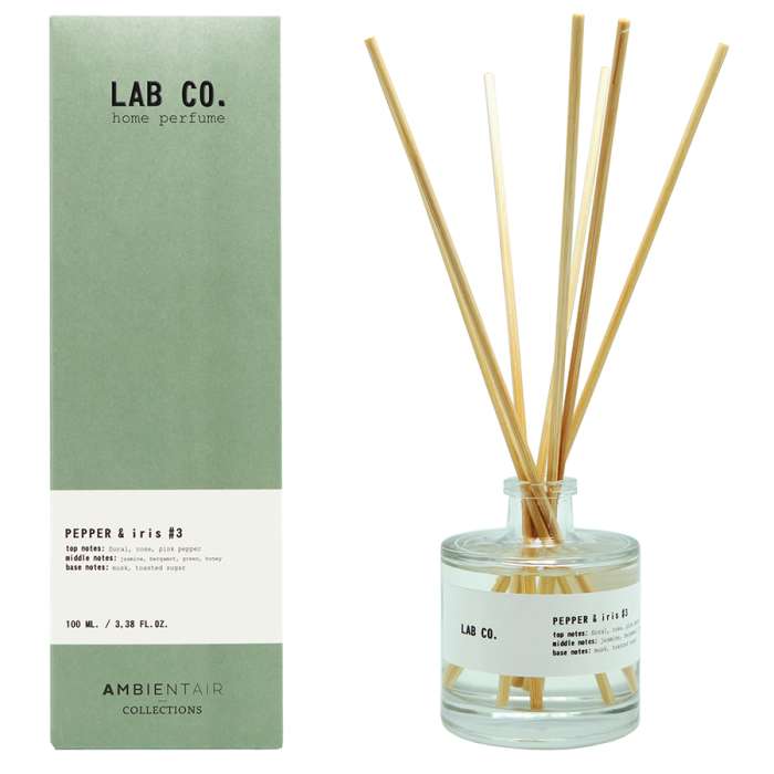 Диффузор ароматический lab co, pepper&iris, 100 мл Ambientair MK100AQLB