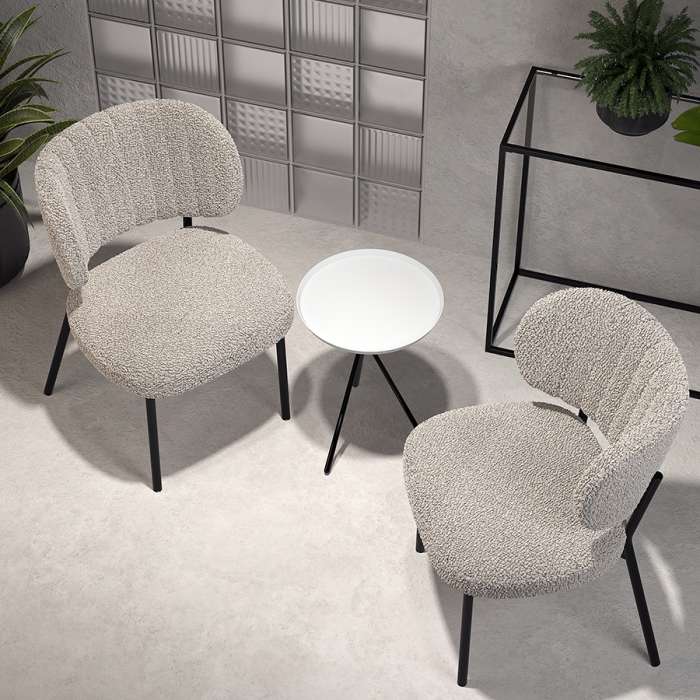 Стул robbi, букле, серо-бежевый Bergenson Bjorn FH-BB-CH-RB-BRN