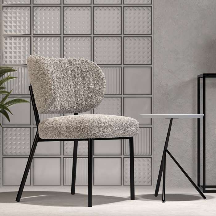 Стул robbi, букле, серо-бежевый Bergenson Bjorn FH-BB-CH-RB-BRN