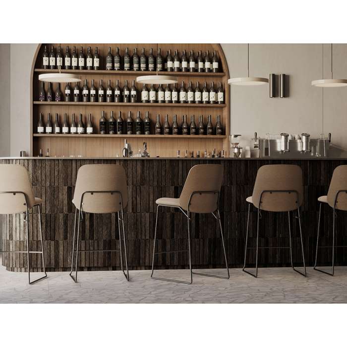 Стул барный niels, рогожка, темно-коричневый Bergenson Bjorn FH-NLS-BCH-PL-DBR